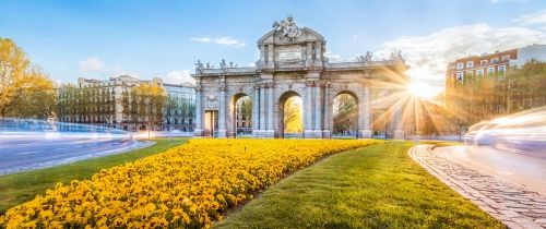 Alcala gate on a sunny day