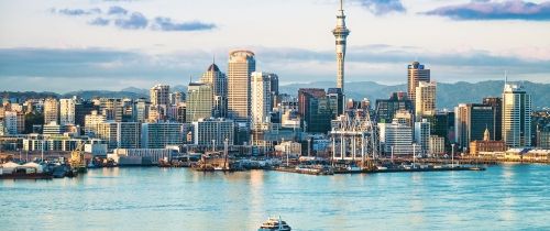 auckland harbor skyline