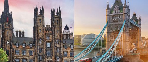 Edinburgh and London
