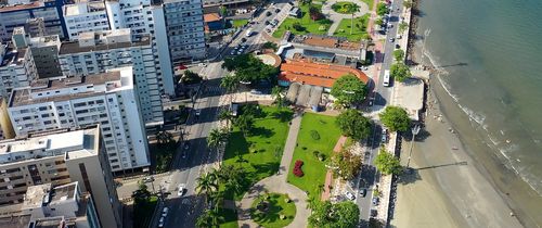 Sao Paulo city coastline 