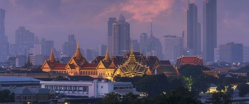 Bangkok Grand Palace in Thailand at Night