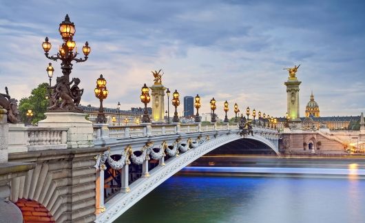 Bridge over the Seine River in Paris