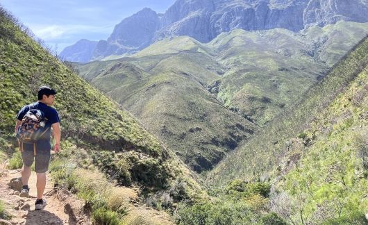 south africa student mountain hike