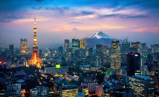 City Skyline of Tokyo, Japan