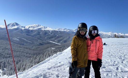 snowboarding employees on day off