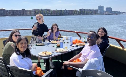 amsterdam boat excursion study abroad students