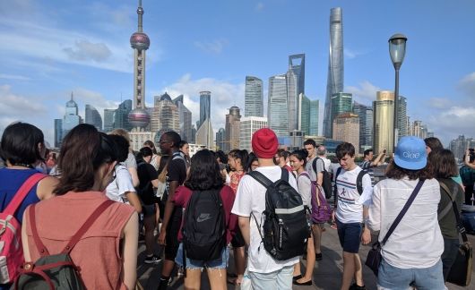 shanghai student group tour skyline