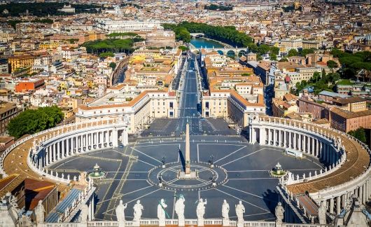 vatican city aerial view