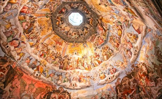 famous ceiling florence italy