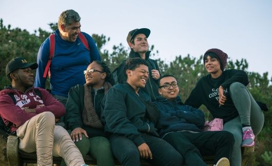 fdgf students laughing together hike