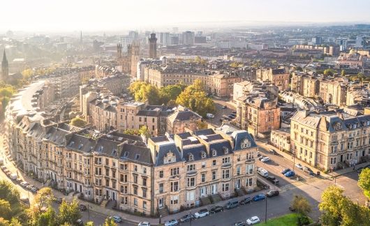 Glasgow city skyline