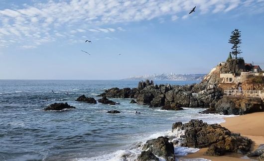 The beach in Santiago, Chile