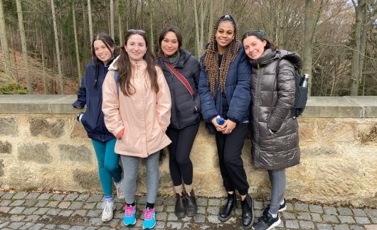 prague students study abroad forest walk