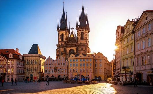 Prague town square