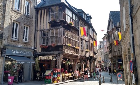 rennes street flags summertime