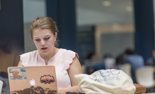 online internship ciee seville student laptop