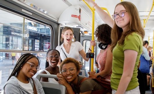 public transit study abroad students bus