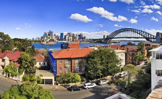 sydney australia sunny day bridge