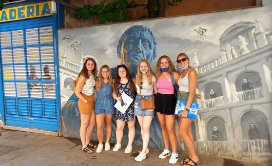 students at art museum alcala de henares spain