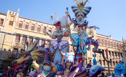 Parade float in Alicante