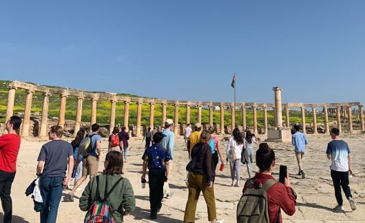 amman desert sunny day student excursion