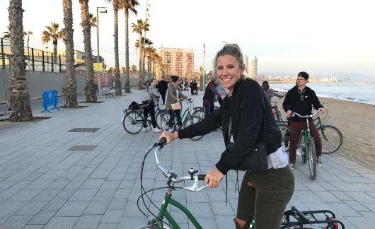 barcelona beach bike ride