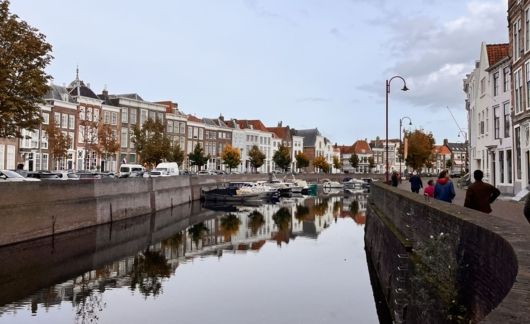 amsterdam canal abroad reflection houses