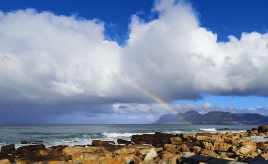 rainbow cape town ocean