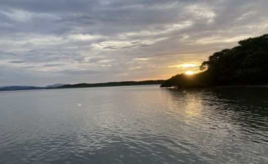 sunset costa rica lake