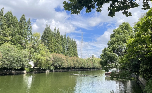 ecnu putuo campus downtown shanghai river