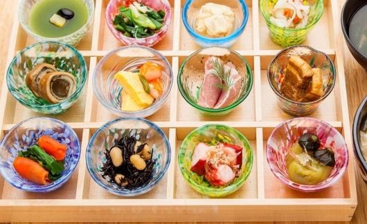 kyoto box of different side dishes