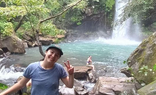 waterfall student monteverde costa rica