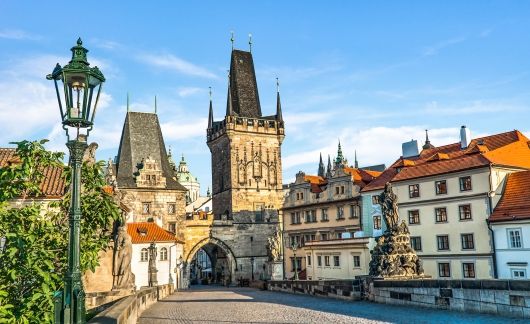 prague Charles Bridge archway