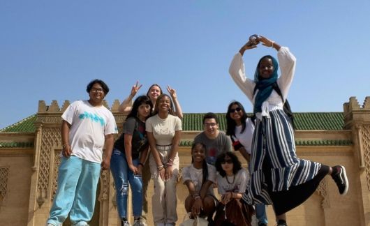 study abroad student group rabat