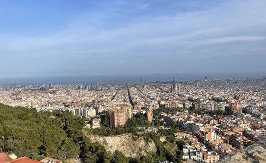 city view of barcelona spain