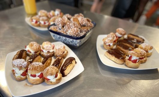 French pastries made by high school students in Paris