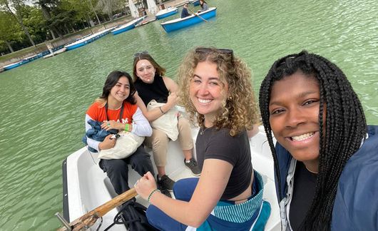 madrid row boat abroad