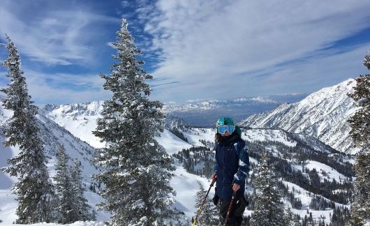 santiago ch student skiing