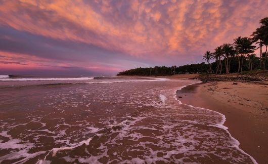 santiago dr beach pink sunset