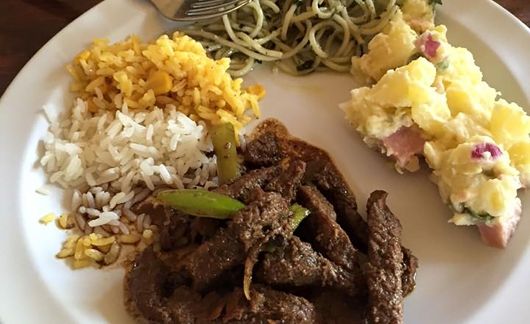 Plate of food in Santiago de los Caballeros