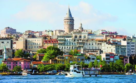 Town by the ocean in Turkey