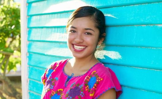 yucatan girl smiling