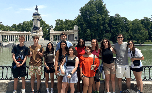 Students in Madrid, Spain