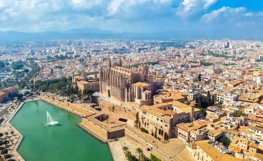 palma historic center aerial