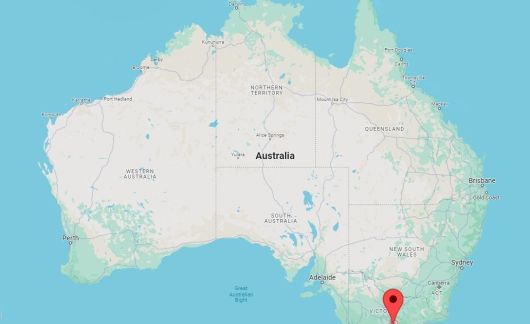 melbourne australia map