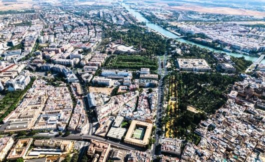 aerial photo of seville