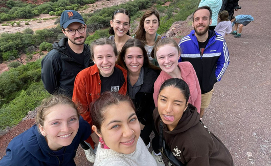 buenos aires students on hike