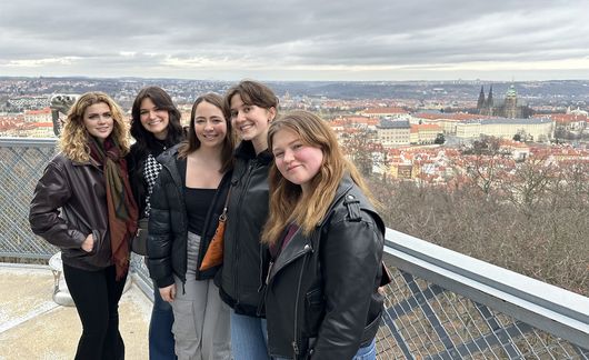 prague city overlook study abroad student group