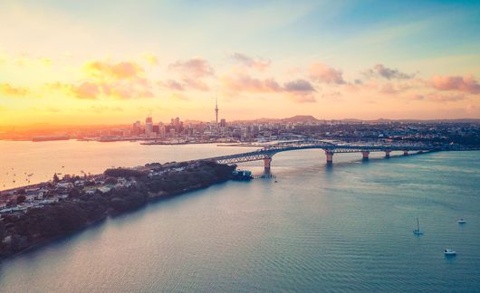 sunset abroad auckland new zealand
