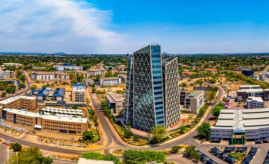 gaborone-financial-district-aerial